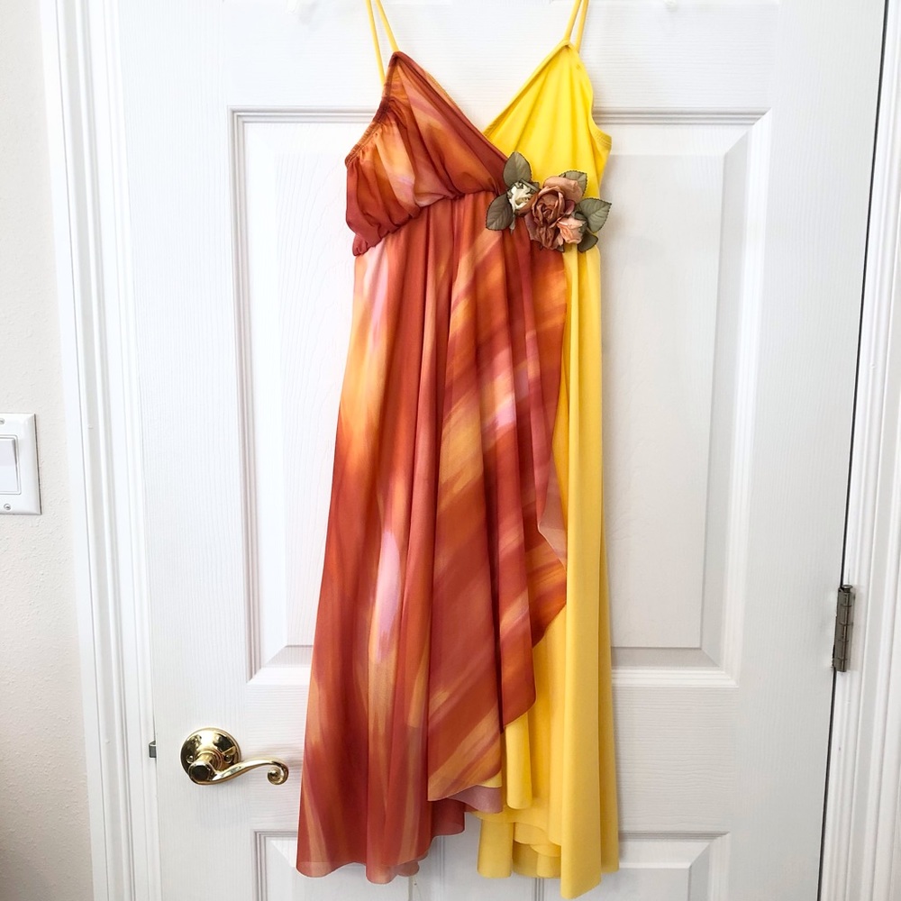 Yellow and Orange Dance Dress
